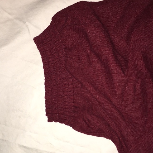 Ava&Viv Plus Size Burgundy Midi Dress Sz 3X - Picture 3 of 5